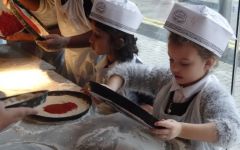 Child of the term – Pizza making at Pizza Express